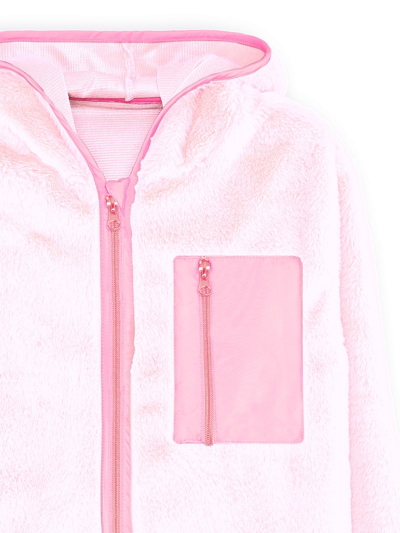 Denokids Heart Girl Ultra Soft Fleece Coat - Image 5